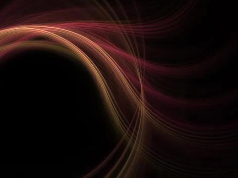 Abstract fractal background. Computer generated graphics. Light waves. Stock Illustration