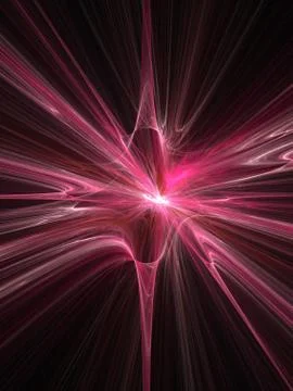 Abstract fractal background. Computer generated graphics. Pink space supernov Stock Illustration