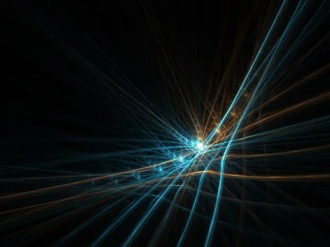 Abstract fractal background. Computer generated graphics. Star light 3D. Stock Illustration