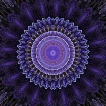 Abstract fractal background. Computer generated graphics. Floral patterns 3D. Stock Illustration