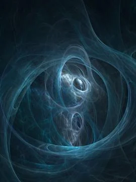 Abstract fractal background. Computer generated graphics. Cosmic clouds textu Stock Illustration