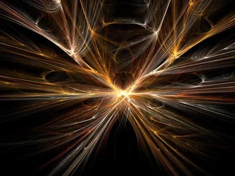 Abstract fractal background. Computer generated graphics. Light patterns 3D. Stock Illustration