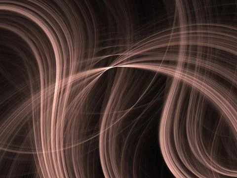 Abstract fractal background. Computer generated graphics. Curved lines textur Stock Illustration