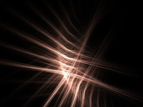 Abstract fractal background. Computer generated graphics. 3D magic light. Stock Illustration