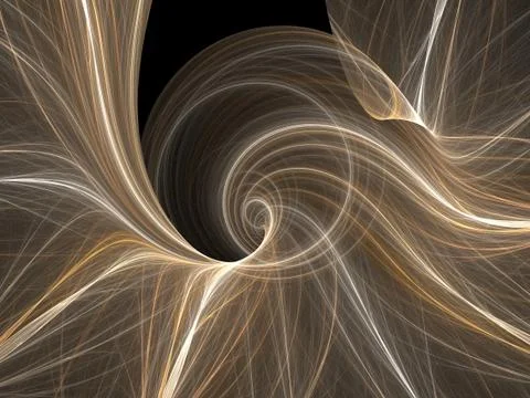 Abstract fractal background. Computer generated graphics. Light wave magic 3D Stock Illustration