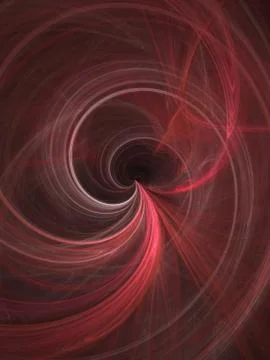 Abstract fractal background. Computer generated graphics. Red swirl abyss tex Stock Illustration