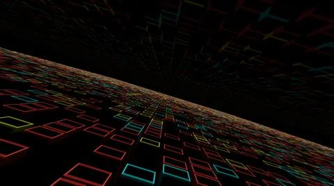 Abstract fractal background a computer-generated 2D illustration, texture Stock Illustration