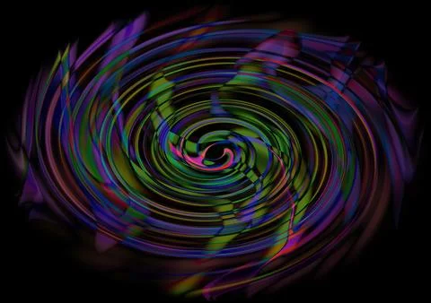 Abstract fractal background a computer-generated 3D illustration Stock-Illustration