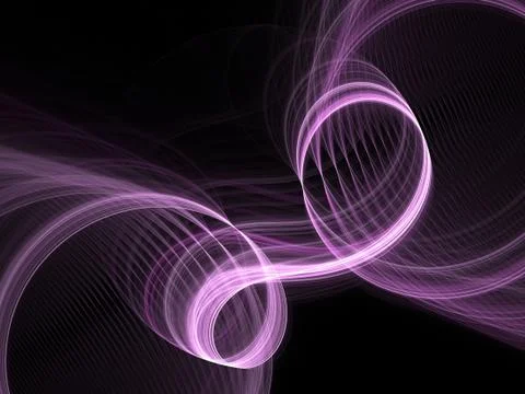 Abstract fractal background. Computer generated graphics. Swirl texture 3D. Stock Photos