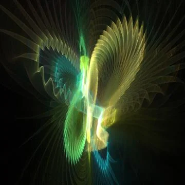 Abstract fractal background. Computer generated graphics. Colorful, imaginary Stock Photos