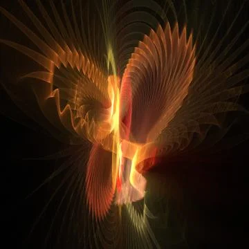 Abstract fractal background. Computer generated graphics. Colorful, imaginary Stock Photos