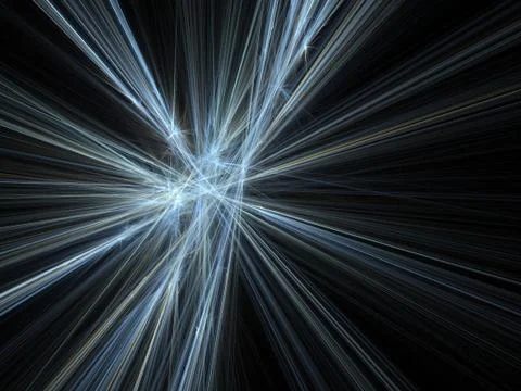 Abstract fractal background. Computer generated graphics. Motion blur rays. Stock Photos
