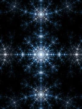 Abstract fractal background. Computer generated graphics. Snow flakes texture Stock Photos