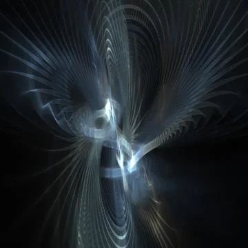 Abstract fractal background. Computer generated graphics. Light waves. Stock Photos