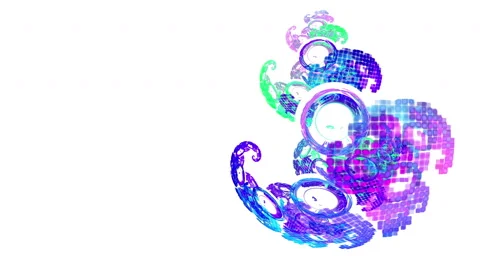 Abstract fractal background for creative design 스톡 동영상 57324249
