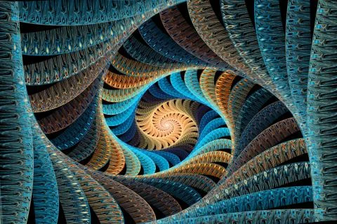 Abstract fractal background for creative design Illustrazione stock