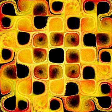Abstract fractal background of geometric elements. Beautiful abstract fractal Illustrazione stock