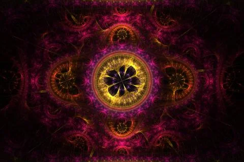 Abstract fractal background Stock Illustration