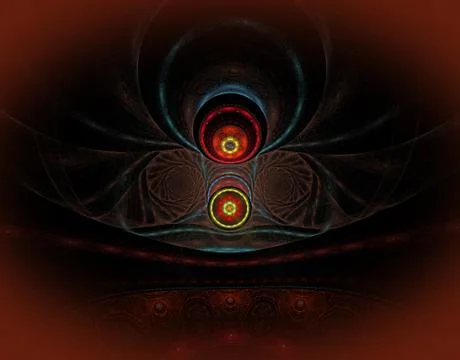 Abstract fractal background Stock Illustration