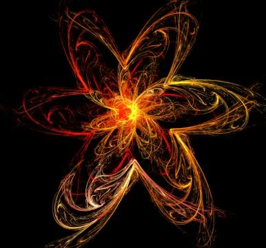 Abstract fractal background Stock Illustration