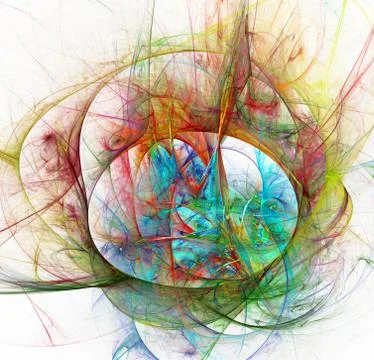 Abstract fractal background Stock Illustration