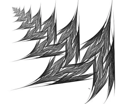 Abstract fractal background Stock Illustration