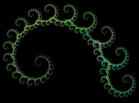 Abstract fractal background Stock Illustration
