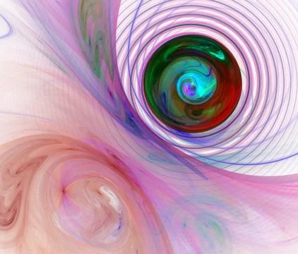 Abstract fractal background Stock Illustration