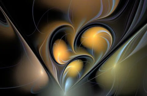 Abstract fractal background Stock Illustration