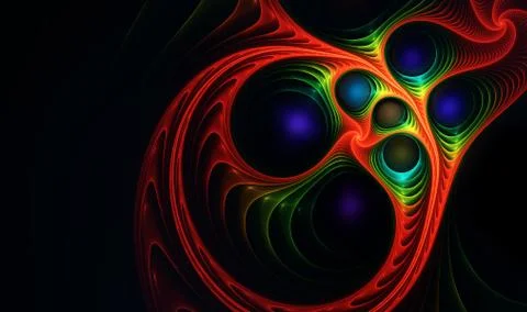 Abstract fractal background Stock Illustration