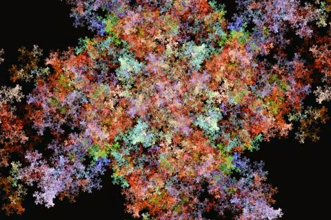 Abstract fractal background Stock Illustration