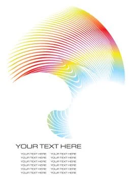 Abstract fractal background with space for text, vector illustration Stock Illustration