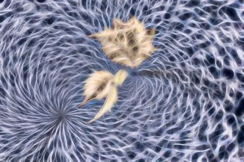 Abstract fractal blue background with a fancy pattern. イラスト素材