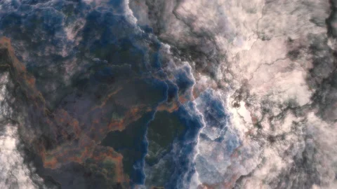 Abstract Fractal Clouds Background. Stock Footage 159306758