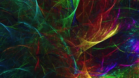 Abstract fractal colored lines full HD Stock Footage 86074937