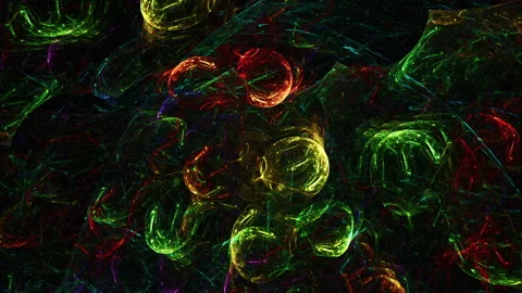 Abstract fractal colored lines full HD Stock Footage 86093955