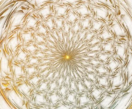 Abstract fractal composition. Magic explosion star with particles, motion ill Stockillustratie