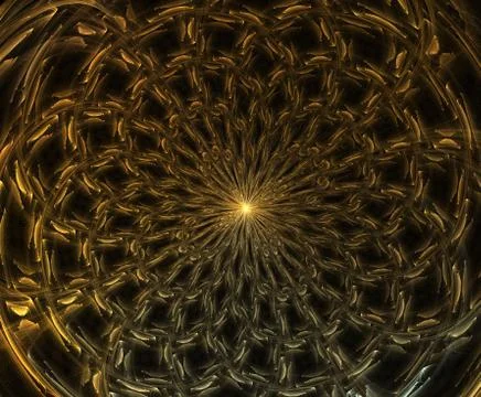 Abstract fractal composition. Magic explosion star with particles, motion ill Stock-Illustration