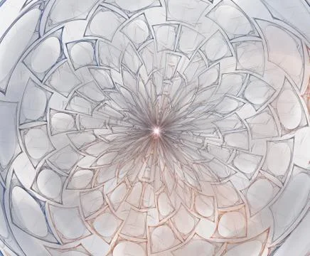 Abstract fractal composition. Motion illustration for design. Fractal Big Ban Stock Illustration