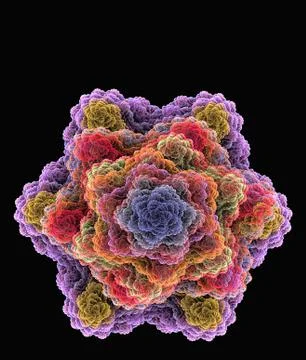 Abstract fractal computer generated image, for backgrounds, web design. Stock Illustration