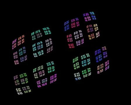 Abstract fractal computer generated image, for backgrounds, web design. Illustrazione stock