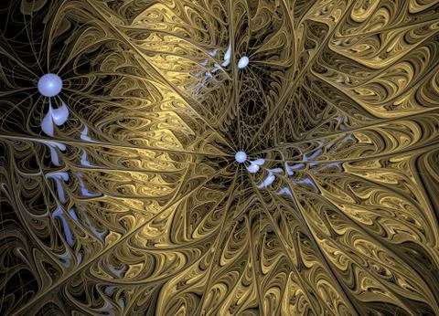 Abstract fractal computer generated image, for backgrounds, web design. Illustrazione stock