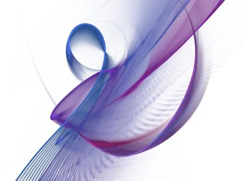 Abstract fractal element in rotational motion pattern for your design. Isolat Stock Illustration