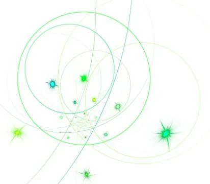 Abstract fractal element in rotational motion pattern for your design. Stock Illustration