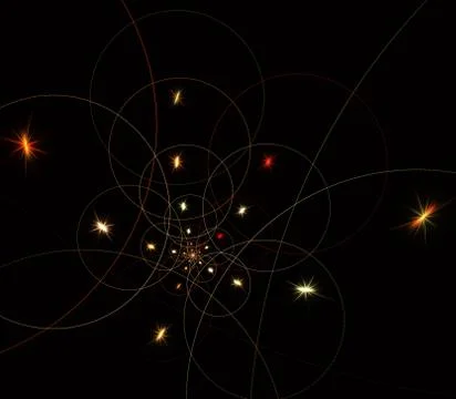 Abstract fractal element in rotational motion pattern for your design. 스톡 일러스트