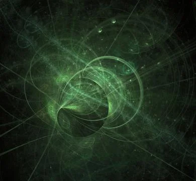 Abstract fractal element in rotational motion pattern for your design. Stock Illustration