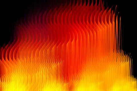Abstract fractal fire background Stock Illustration