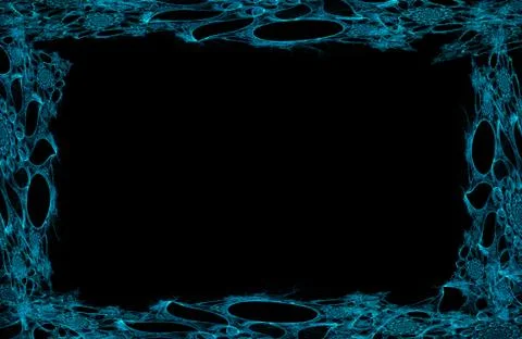Abstract fractal frame Stock Illustration