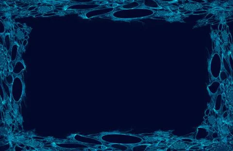 Abstract fractal frame Stock Illustration
