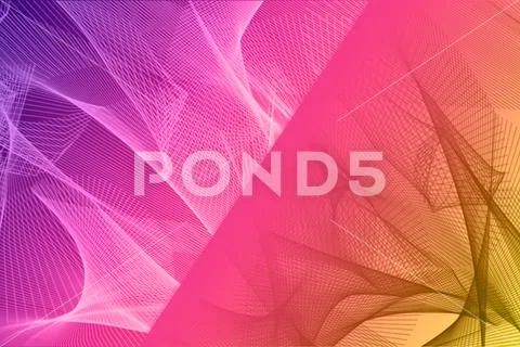 Abstract Fractal Gradient Background With Vibrant Flowing Patterns PSD-sjabloon